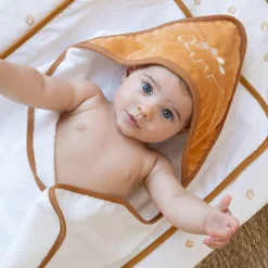 Trois Kilos Sept Cape de bain + gant Diplododo (70 x 70 cm)