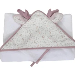 Domiva Cape de bain + gant Lilas (75 x 75 cm)