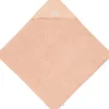 Lässig Cape de bain en mousseline-terry Pois rose-pêche