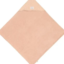 Lässig Cape de bain en mousseline-terry Pois rose-pêche