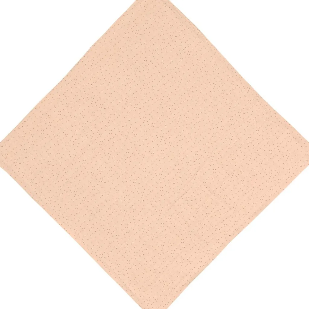 Lässig Cape de bain en mousseline-terry Pois rose-pêche