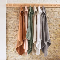 Jollein Cape de bain en éponge Ash green vert (75 x 75 cm)