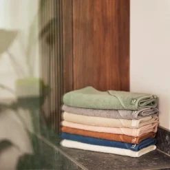 Jollein Cape de bain en éponge Ash green vert (75 x 75 cm)