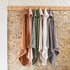 Sale Cape de bain en éponge de coton Caramel (75 x 75 cm) Cape De Bain