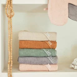 Clearance Cape de bain en éponge de coton Nougat (75 x 75 cm) Cape De Bain