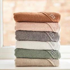 Clearance Cape de bain en éponge de coton Nougat (75 x 75 cm) Cape De Bain