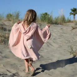 Cape de bain lapin poudré personnalisable (0-5 ans) Cape De Bain