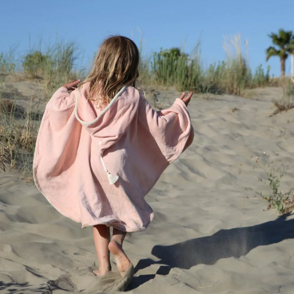 Cape de bain lapin poudré personnalisable (0-5 ans) Cape De Bain