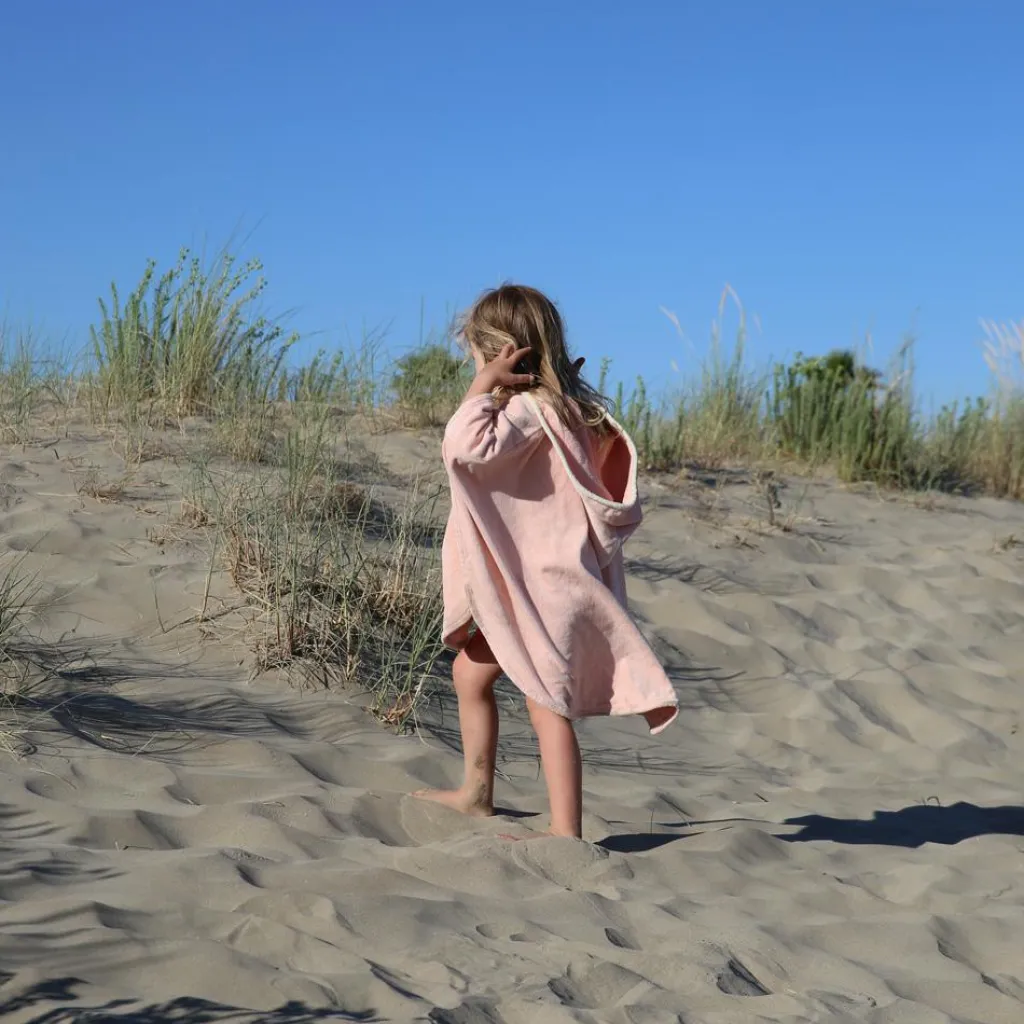 Cape de bain lapin poudré personnalisable (0-5 ans) Cape De Bain