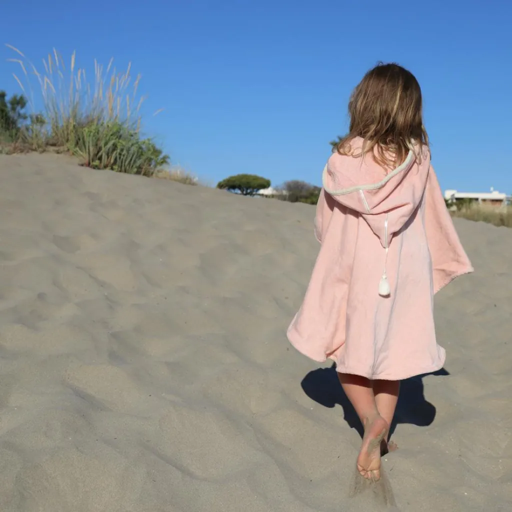 Cape de bain lapin poudré personnalisable (0-5 ans) Cape De Bain