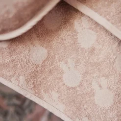 Jollein Cape de bain Miffy Jacquard Wild Rose (75 x 75 cm)