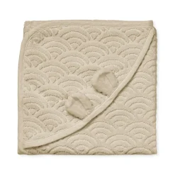 Cam Cam Copenhagen Cape de bain ours amande (80 x 80 cm)