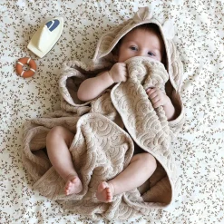 Cam Cam Copenhagen Cape de bain ours amande (80 x 80 cm)