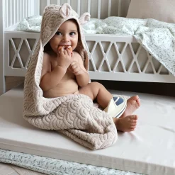 Cam Cam Copenhagen Cape de bain ours amande (80 x 80 cm)