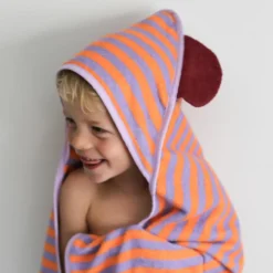 Clearance Cape de bain Ours Lavande (75 x 75 cm) Cape De Bain