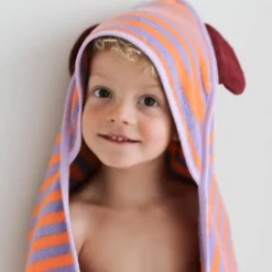 Clearance Cape de bain Ours Lavande (75 x 75 cm) Cape De Bain