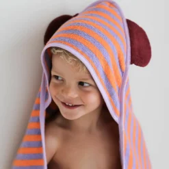 Clearance Cape de bain Ours Lavande (75 x 75 cm) Cape De Bain