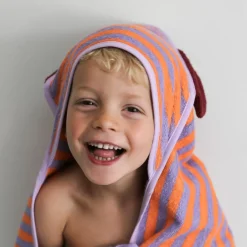 Clearance Cape de bain Ours Lavande (75 x 75 cm) Cape De Bain