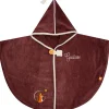 L'oiseau bateau Cape de bain tigre chocolat personnalisable (0-5 ans)