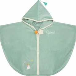 L'oiseau bateau Cape de bain vert pingouin personnalisable (0-5 ans)