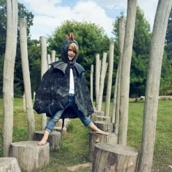 Outlet Cape de dragon noir (5-7 ans) Enfant Déguisement Enfant
