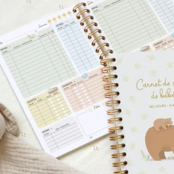 New Carnet de suivi de bébé Ours (0-6 mois) Livre De Naissance / Album Photo