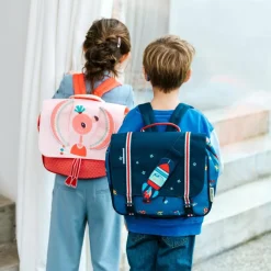 Lilliputiens Cartable A4 maternelle Anaïs le flamant rose