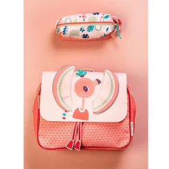 Lilliputiens Cartable A4 maternelle Anaïs le flamant rose
