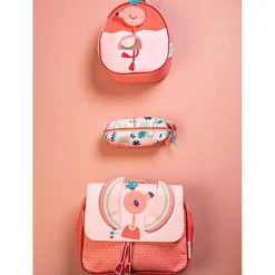 Lilliputiens Cartable A4 maternelle Anaïs le flamant rose