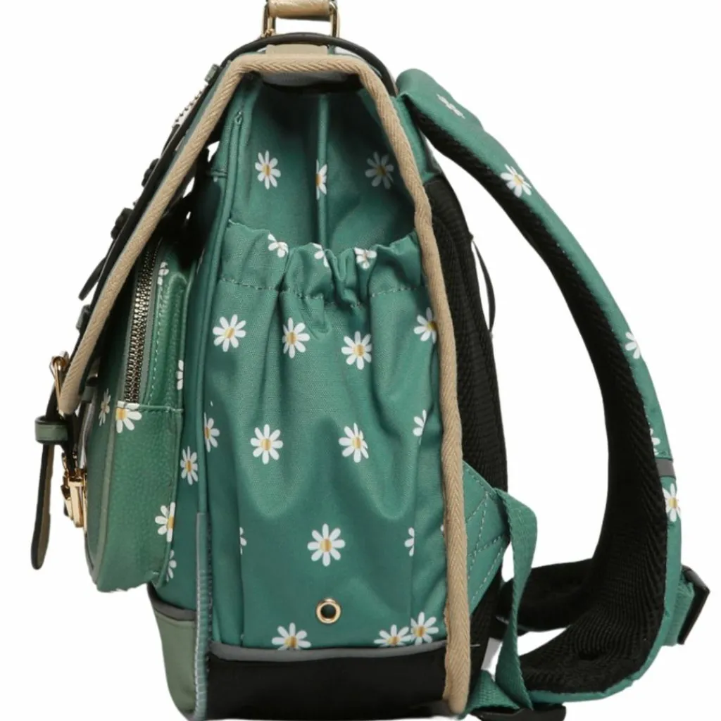 Caméléon Cartable A4 maternelle Green Marguerite (35 cm)