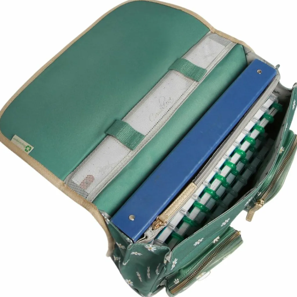 Caméléon Cartable A4 maternelle Green Marguerite (35 cm)