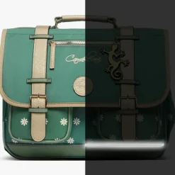 Caméléon Cartable A4 maternelle Green Marguerite (35 cm)