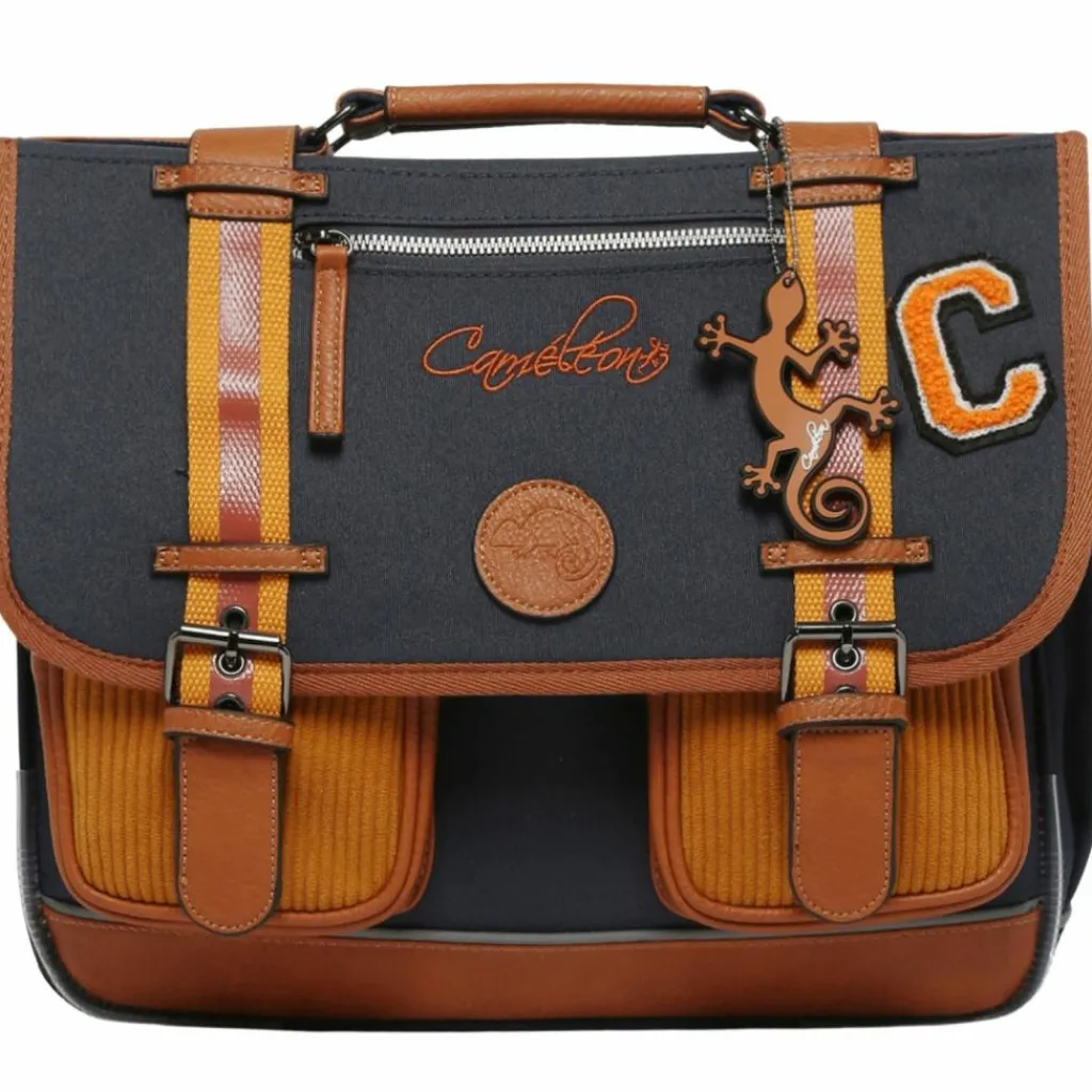 Caméléon Cartable A4 maternelle Mustard Badges (35 cm)