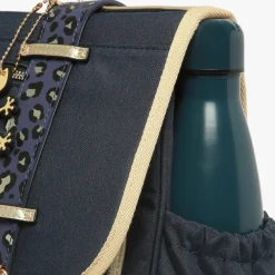 Caméléon Cartable A4 maternelle Navy Gold Leopard (35 cm)