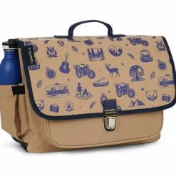 Outlet Cartable A4 primaire Brown Wild Trip (38 cm) Cartable Primaire