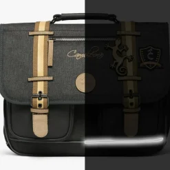 New Cartable A4 primaire Grey Badges (38 cm) Cartable Primaire