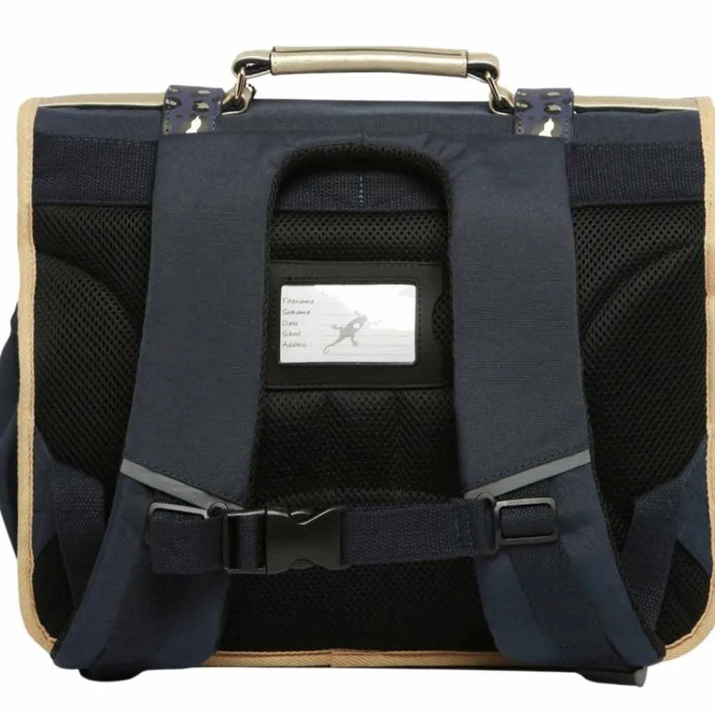 Caméléon Cartable A4 primaire Navy Gold Leopard (38 cm)