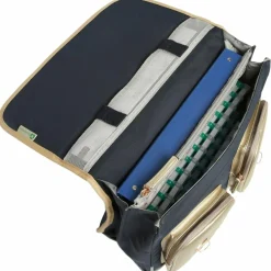 Caméléon Cartable A4 primaire Navy Gold Leopard (38 cm)