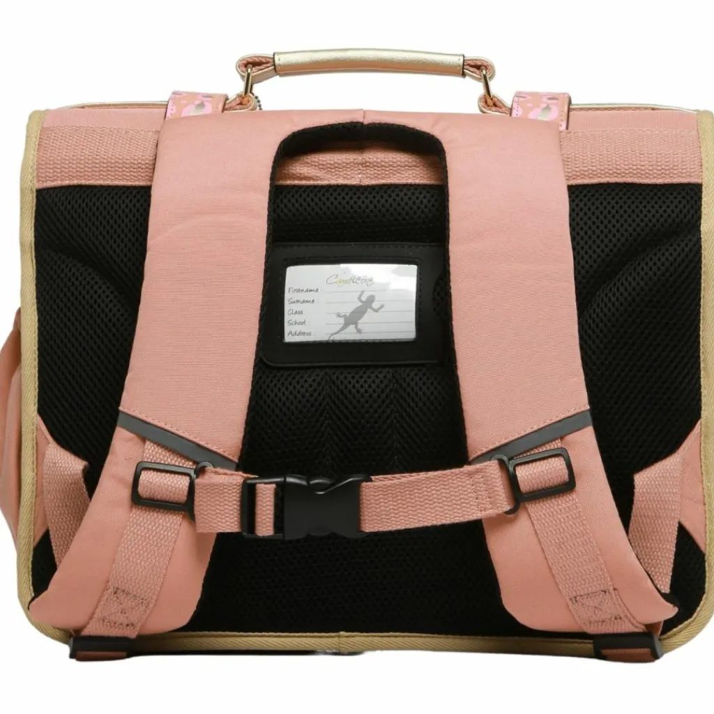 Caméléon Cartable A4 primaire Pink Gold Leopard (38 cm)