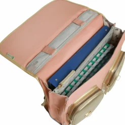 Caméléon Cartable A4 primaire Pink Gold Leopard (38 cm)