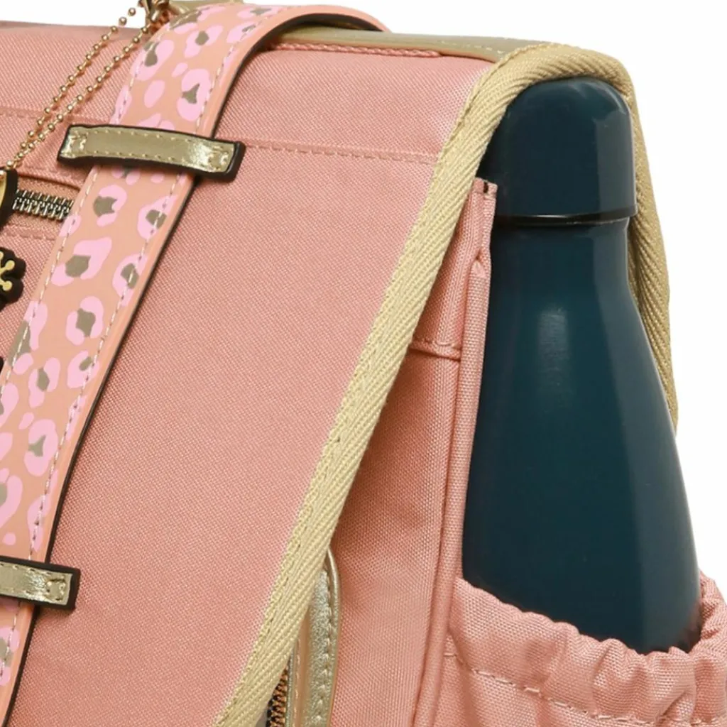 Caméléon Cartable A4 primaire Pink Gold Leopard (38 cm)