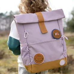 Cartable CP Rolltop Little Gang Mauve Enfant Sac À Dos Enfant
