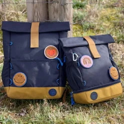 Enfant Lässig Cartable CP Rolltop Little Gang Bleu marine