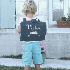 Hot Cartable maternelle 33 cm bleu pétrole (personnalisable) Cartable Maternelle