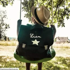 Hot Cartable maternelle 33 cm bleu pétrole (personnalisable) Cartable Maternelle