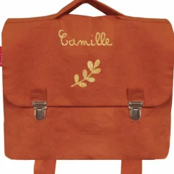 Les Griottes Cartable maternelle 33 cm terracotta (personnalisable)