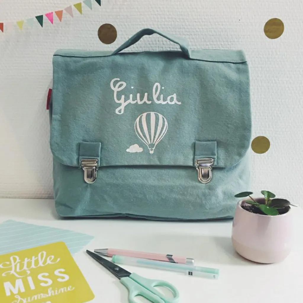 New Cartable maternelle 33 cm vert amande (personnalisable) Cartable Maternelle