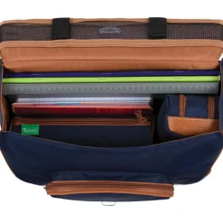 Clearance Cartable maternelle Les Fantaisies Faustine bleu-moutarde (35 cm) Cartable Maternelle