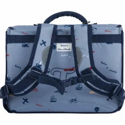 Hot Cartable x Tartine et Chocolat Globe-Trotter Bleu (33 cm) Cartable Maternelle