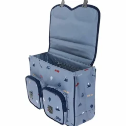 Hot Cartable x Tartine et Chocolat Globe-Trotter Bleu (33 cm) Cartable Maternelle